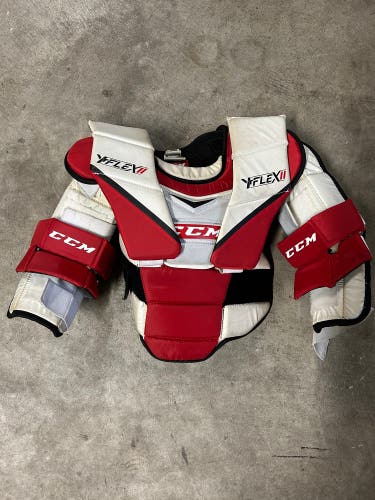 Used Large/Extra Large CCM Y flex Goalie Chest Protector