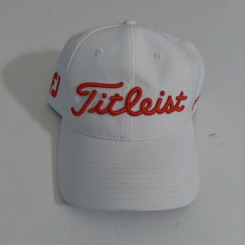 Titleist Footjoy Script Men Strapback White Hat