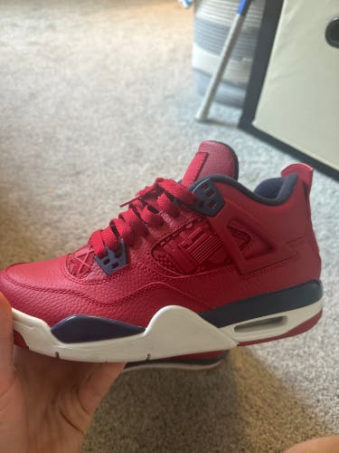 Kid's Size 7.0 (Women's 8.0) Air Jordan 4 Fiba Shoes