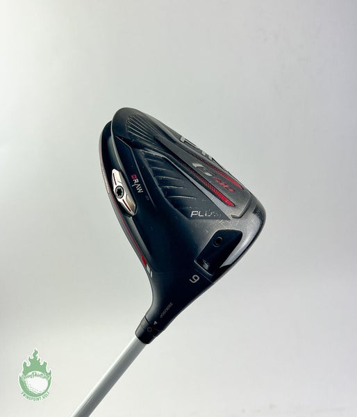 Used RH Ping G410 Plus Driver 9* Atmos 6S Stiff Flex Graphite Golf Club