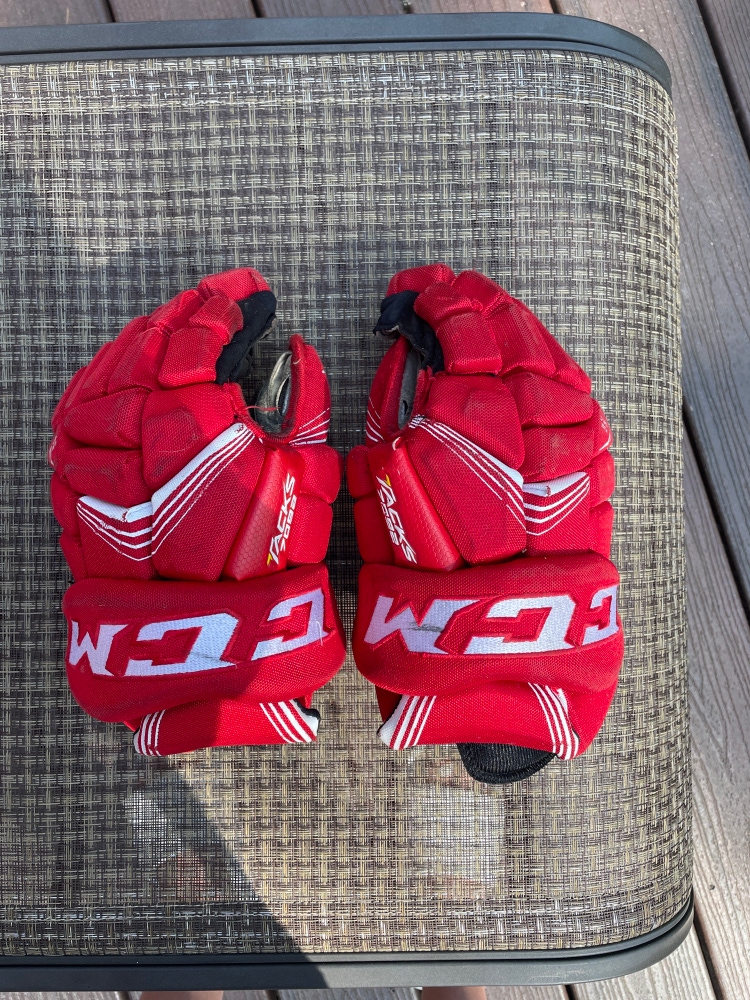 Used CCM 12" Pro Stock Tacks 7092 Gloves