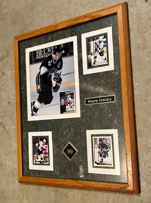 18x22" Wayne Gretzky LA Kings Framed Cards and Photo
