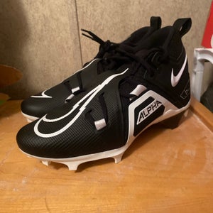 Nike Alpha Menace Pro 3 Mid Black  Football Cleats  Men Size 9.5 CT6649-001