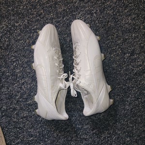 White New Men's Size 10 (Women's 11) Puma Evospeed sl II leather fg Cleats