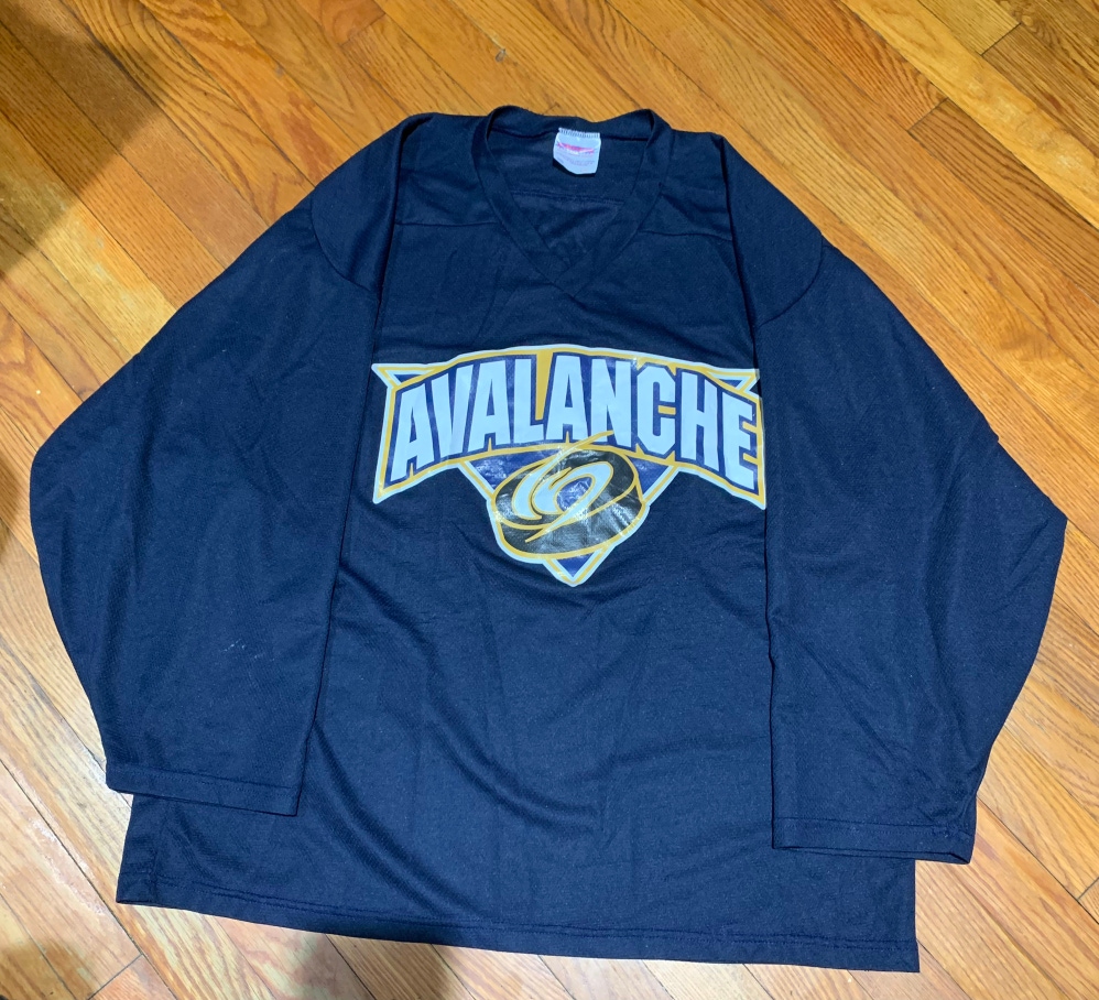 Blue Rare North Jersey Avalanche Large  Jersey