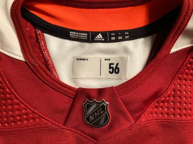 Red Used Size 56 Men's Adidas NHL Practice Jersey