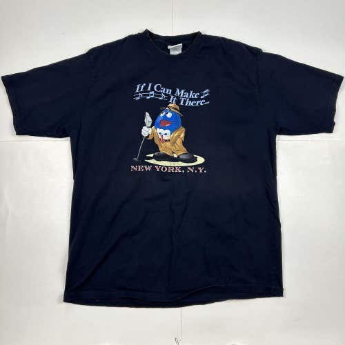 Y2K M&Ms New York Frank Sinatra Graphic TShirt If I Can Make it There T-Shirt