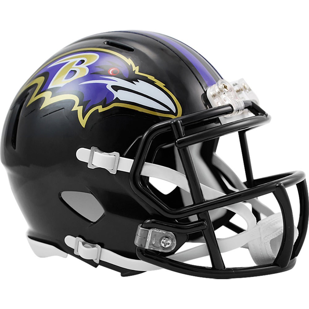 Baltimore Ravens Odafe Jayson Oweh Autographed Eclipse Mini Helmet