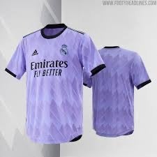 Real Madrid 22/23 Away Jersey - Purple, Men soccer