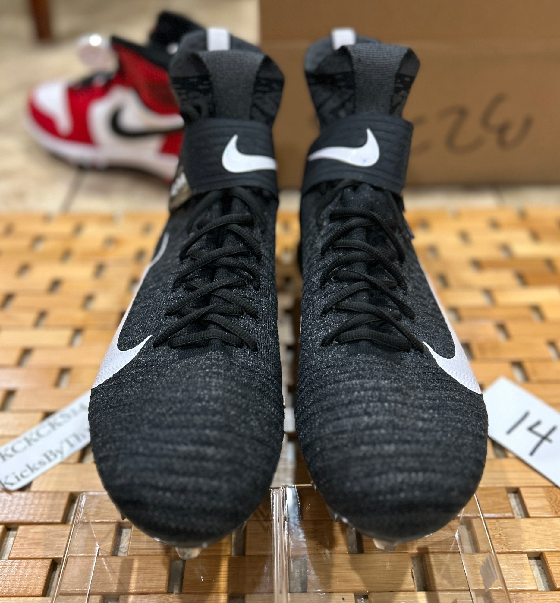 Nike Alpha Menace Elite 2 D Black Football Cleats CI530-001 Mens