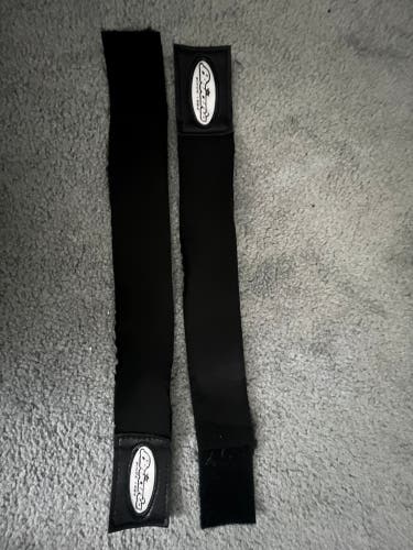 Brian’s Traditional 2” Smart Strap Knee Strap - Goalie Pads (pair) Black Extended 17”