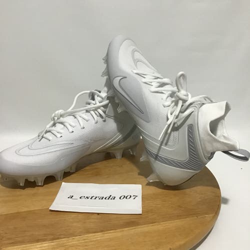 Nike Alpha Huarache 8 Elite LAX Lacrosse Cleat Off White CW4440-110 Sz Men 8 / Women 9.5