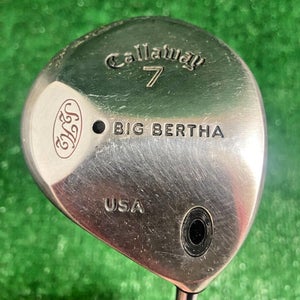 Callaway Big Bertha S2H2 7 Wood 21* RH RCH 90 Firm Graphite ~41.5" Good Grip