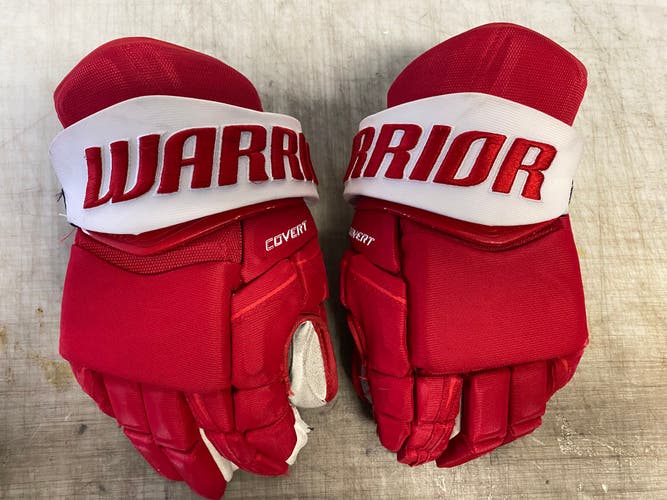 Warrior Covert QRE Pro Stock Hockey Gloves 15" Red 4044