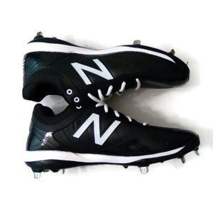 New Balance L4040BK5 Black-White Adult Men's Size 12.5 (Women's 13.5) Metal Low Top 4040