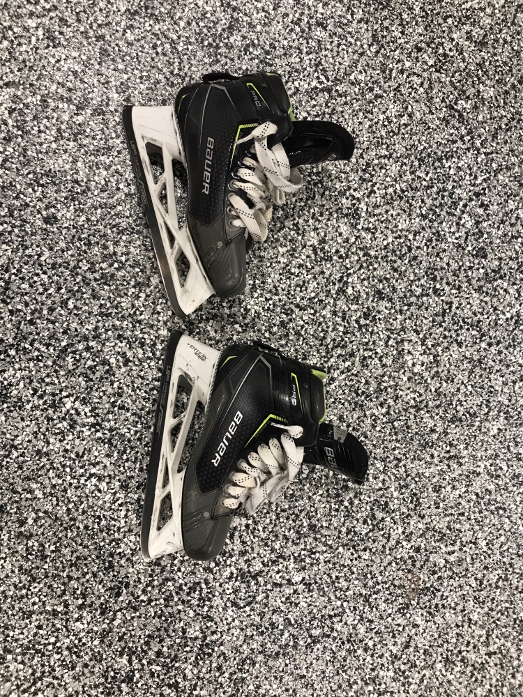 Used Bauer Wide Width  Size 8 Pro Hockey Goalie Skates
