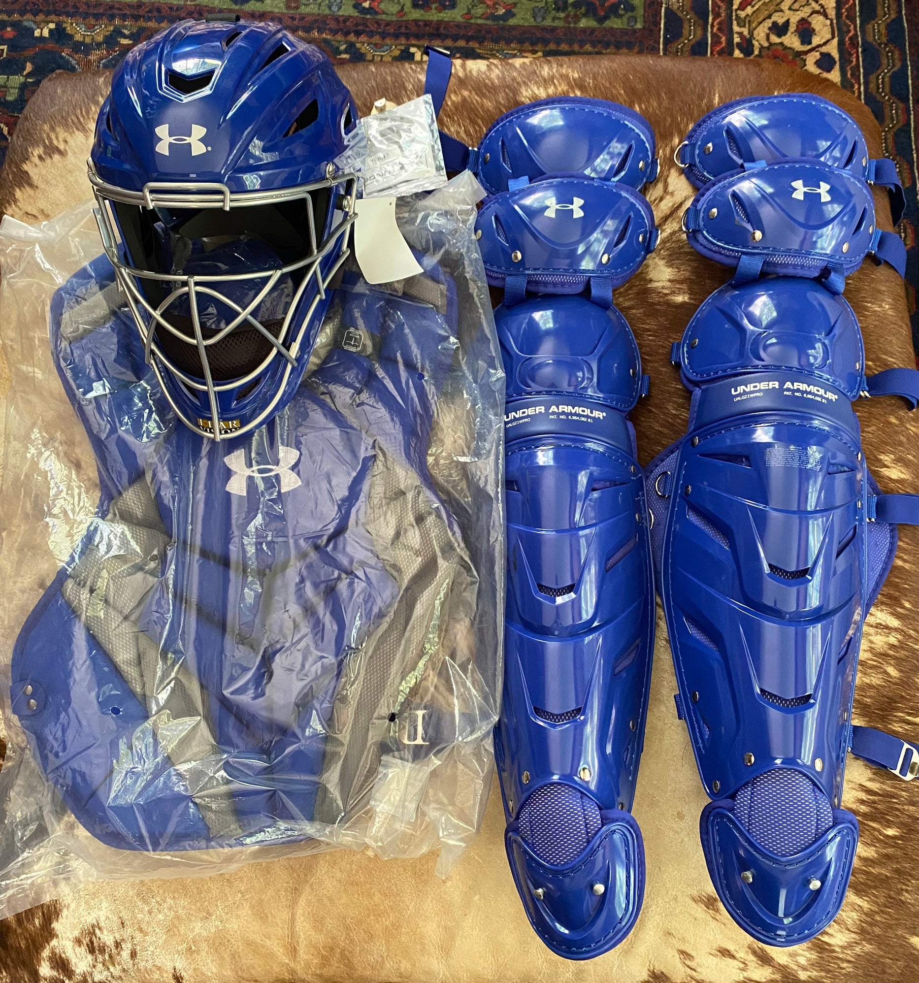 Under Armour Pro Series 6 Adult 16+ Baseball Catchers Gear Set - Royal Blue