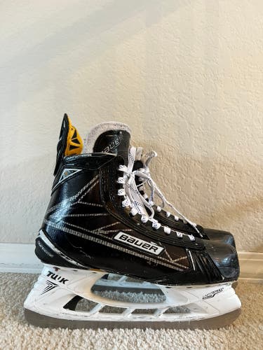Used Bauer Regular Width Pro Stock Size 9 Supreme 1S Hockey Skates