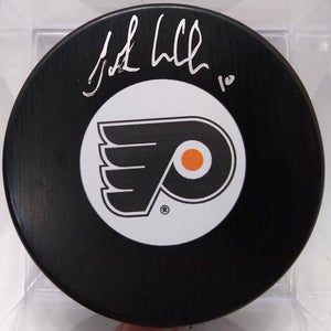 JOHN LECLAIR AUTOGRAPHED Philadelphia Flyers NHL Hockey Puck Signed