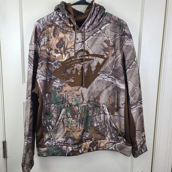 Minnesota Wild Old Time Hockey Hoodie Hunting Camo Mens Size: M