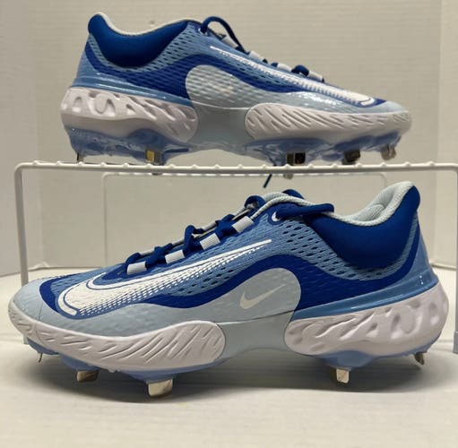 Size 9 Nike Alpha Huarache Elite 4 Blue Baseball Cleats Fathers Day