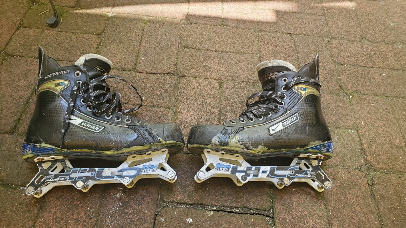 Custom Bauer Supreme One95 Inline Skates Size 9 Magnesium Chassis