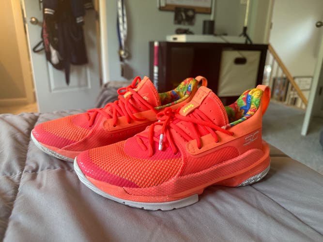 Kid's Size 7.0 (Women's 8.0) Under Armour Curry 7 Shoes