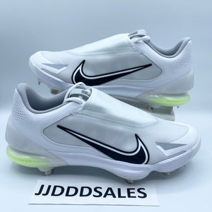 Nike Force Zoom Trout 8 Pro Metal Baseball Cleats White Black CZ5915-100 Men’s Sz 12