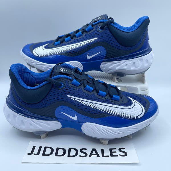 Nike Alpha Huarache Elite 4 Blue White Baseball Cleats  display picture 1