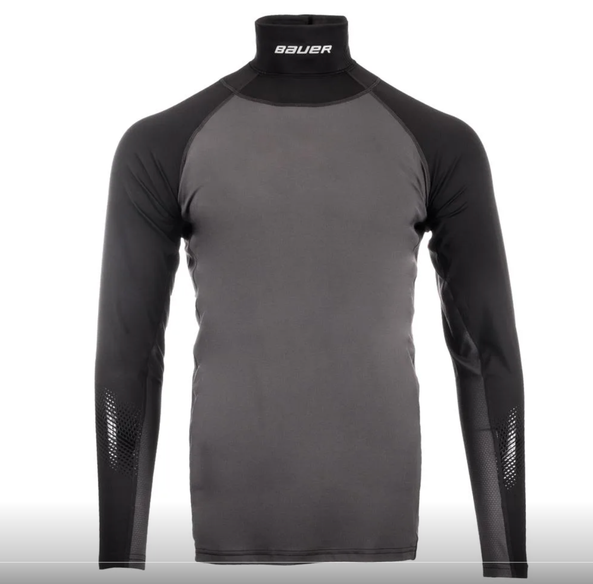 Bauer ADULT XXL S19 Pro Long Sleeve BaseLayer Shirt w/ Kevlar Neck