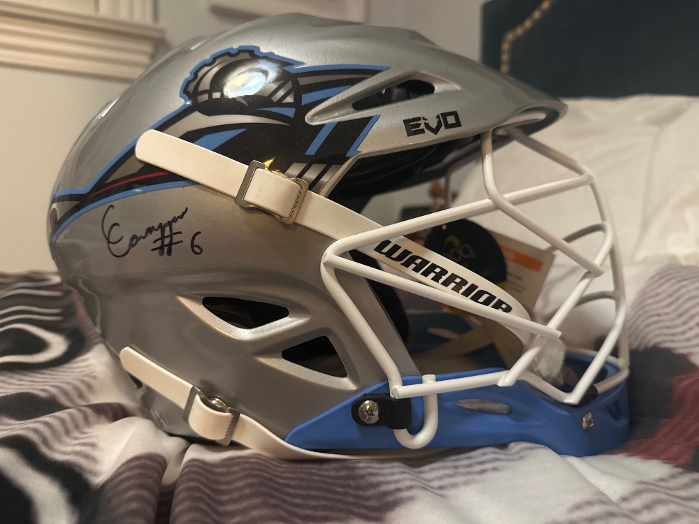 Player's Warrior Evo Helmet Ohio Machine Signed