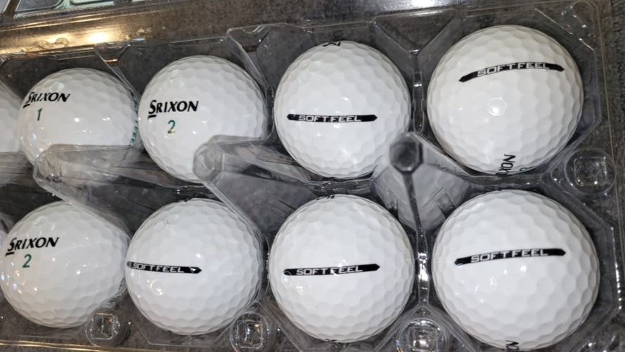 Used Srixon Soft Feel Balls 1 Dozen White 4A Near Mint
