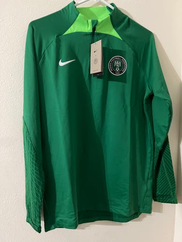 Official Nike Nigeria Strike Dri-FIT Knit Soccer Drill Top DH6458-302 Size Large