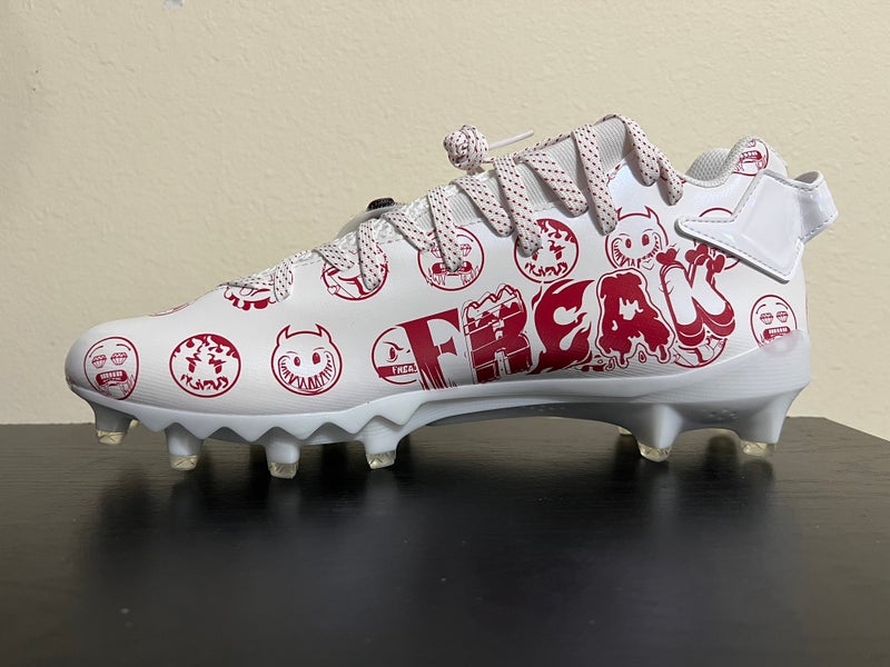 Adidas Freak 22 ‘Big Mood’ Men’s Size 10.5 Football Cleats Red White