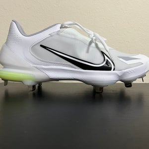 Nike Force Zoom Trout 8 Pro Men's Size 9.5 Metal Baseball Cleats White