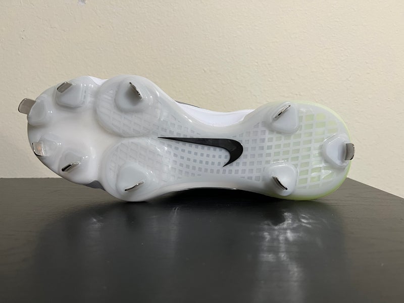 Nike Force Zoom Trout 8 Pro Men's Size 11.5 Metal Baseball Cleats White