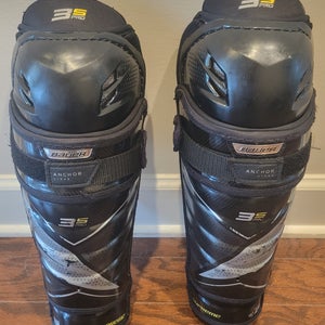 12" Bauer Supreme 3S Pro Shin Pads - Lightly Used
