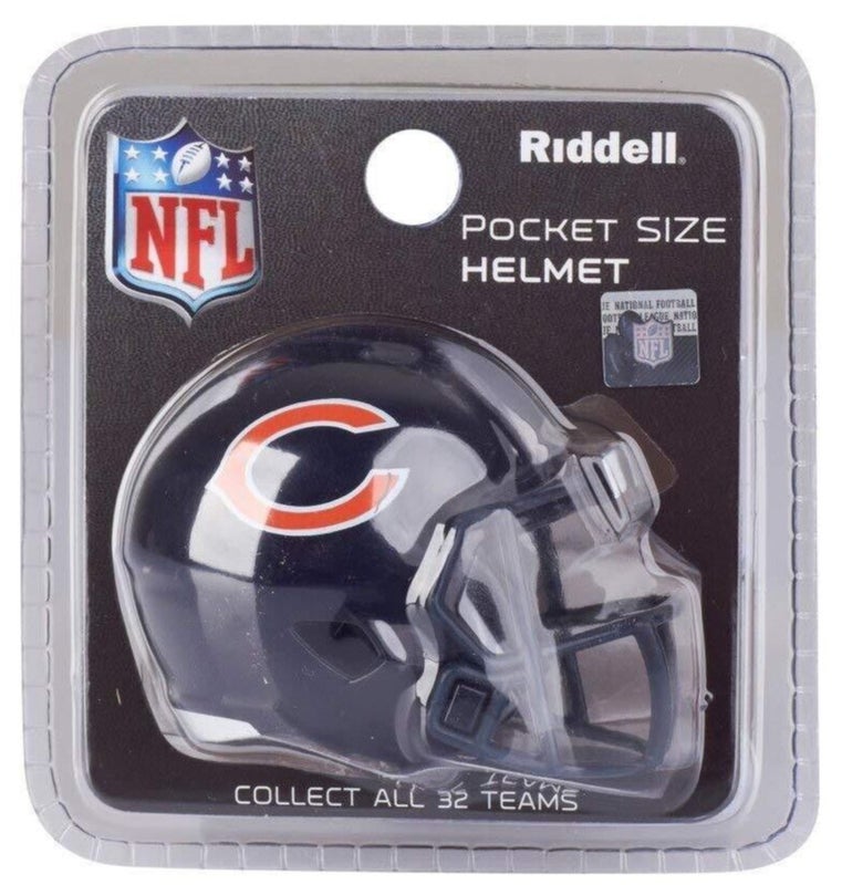 Chicago Bears Pocket Pro Riddell NFL Helmet Speed Style