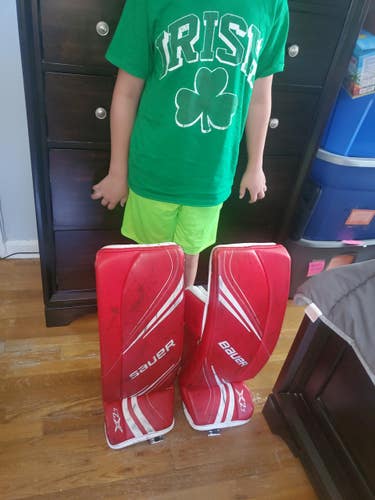 Used 28" Bauer Vapor X2.7 Goalie Leg Pads