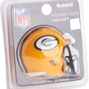 Green Bay Packers Pocket Pro Riddell NFL Helmet Speed Style
