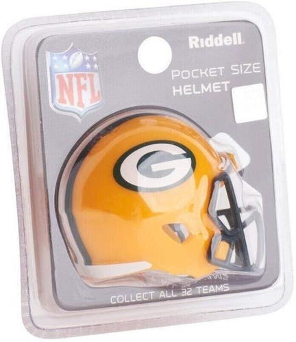 Green Bay Packers Pocket Pro Riddell NFL Helmet Speed Style