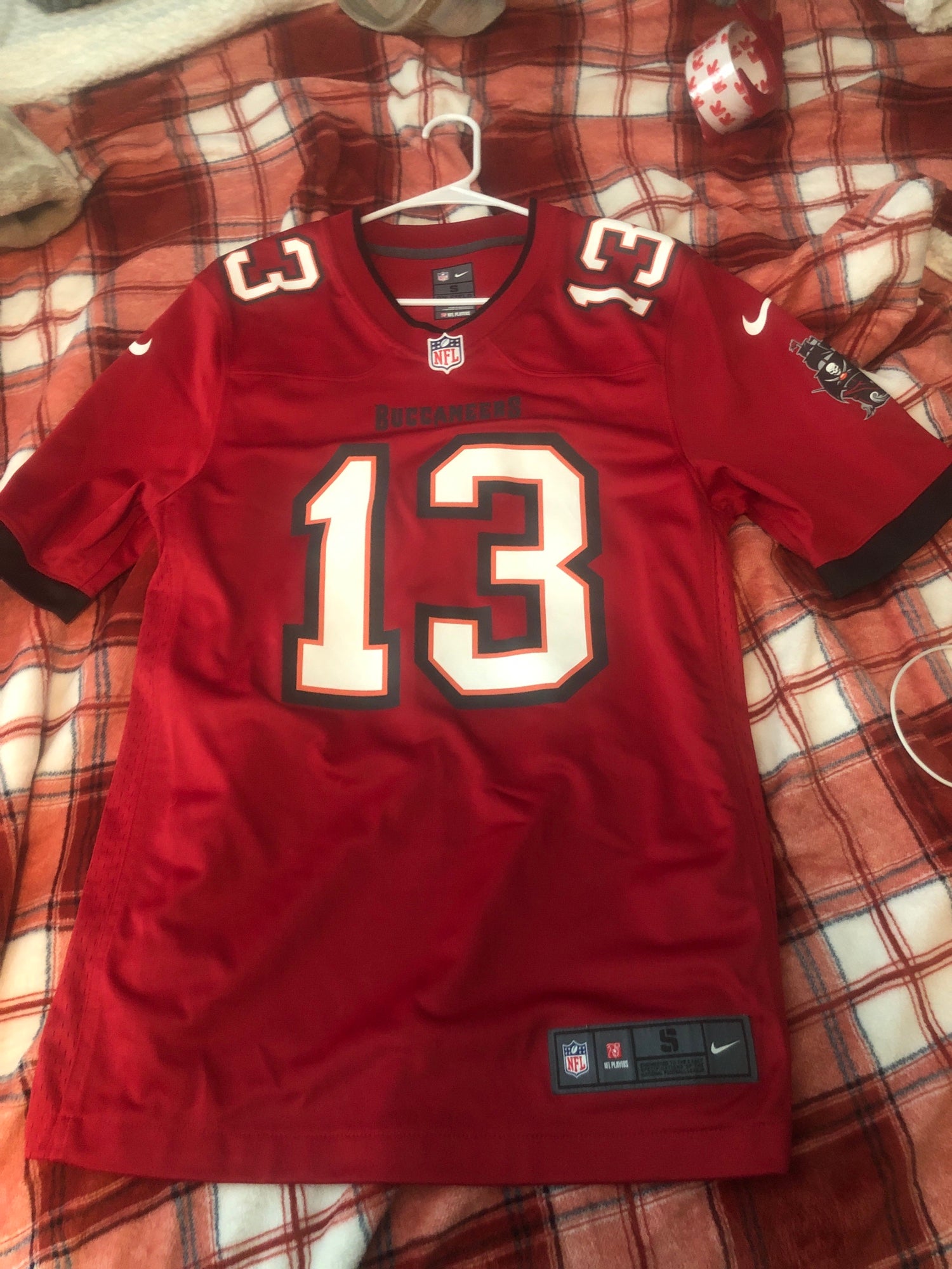 Nike NFL On Field Tampa Bay Buccaneers #13 Mike Evans Red Jersey - Sz. S