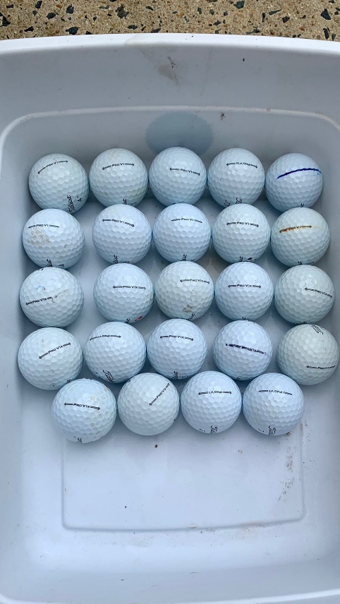 24 Used 2021 Pro V1 and Pro V1x Golf Balls - 5A-3A