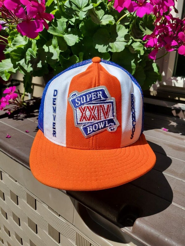Vintage Rare Super Bowl XXIV Denver Broncos Sam Francisco 49ers Hat Snapback