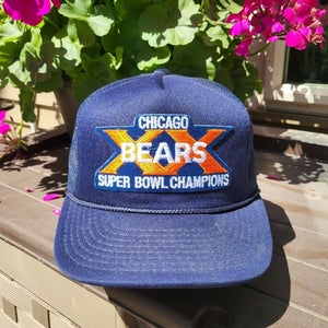 Vintage Rare Chicago Bears NFL Super Bowl XX Sports Hat Cap Mesh Vtg Snapback