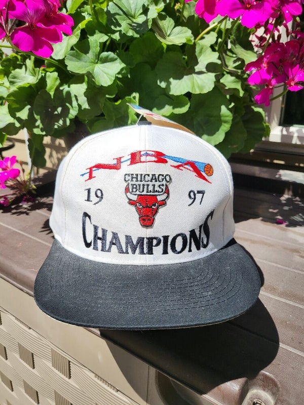 NEW Vintage Rare 1996 Chicago Bulls Champion NBA Sports Hat Cap Vtg Snapback
