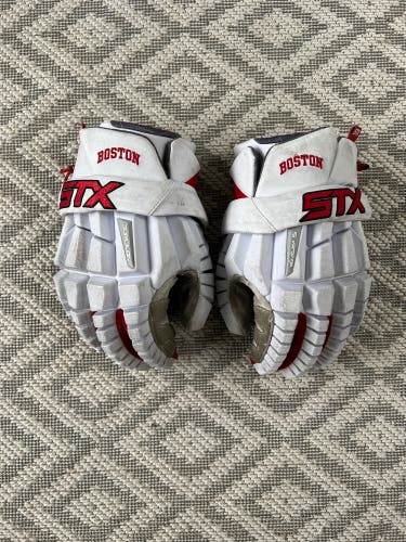 Used Player's STX Large Surgeon RZR Lacrosse Gloves