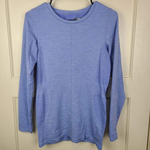 THE NORTH FACE Long Sleeve Performance Shirt Women Blue Stretch Size: L