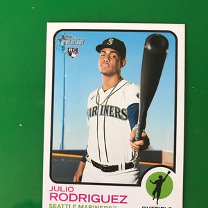 2022 topps heritage #700 Julio Rodriguez short print rookie