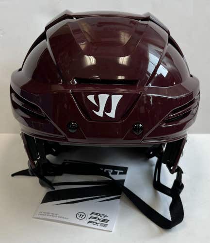 New Warrior Covert PX+ Pro stock hockey helmet PXPH6 large L maroon CSA ice face